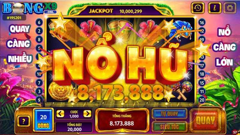 Nổ Hũ Bongx9 – Quay Hũ Trúng Jackpot Cực Khủng Đổi Đời Liền Tay 3 Top những game quay hũ được người chơi yêu thích tại sân cược này